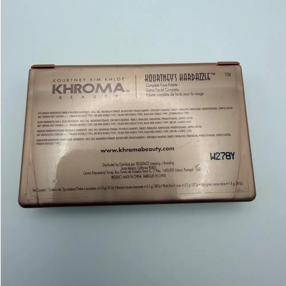 Khroma Beauty Kourtney Kim Khloé Face & Eye Palette Kardashian
